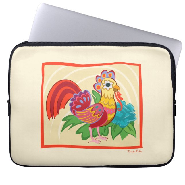 Housse Pour Ordinateur Portable Frida Kahlo Chicken Graphic (Devant)