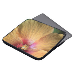 Housse Pour Ordinateur Portable Froissement d'Hibiscus Orange