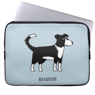 Housse Pour Ordinateur Portable Frontière galloise Collie Sheepdog Personnalisé