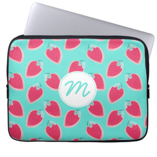 Housse Pour Ordinateur Portable Fruit de fraise mûre Motif & Monogramme
