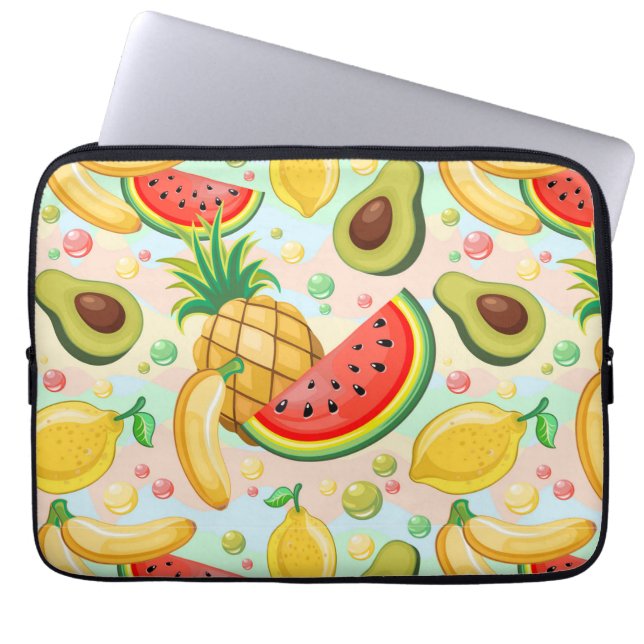 Housse Pour Ordinateur Portable Fruits d'été frais Motif (Devant)