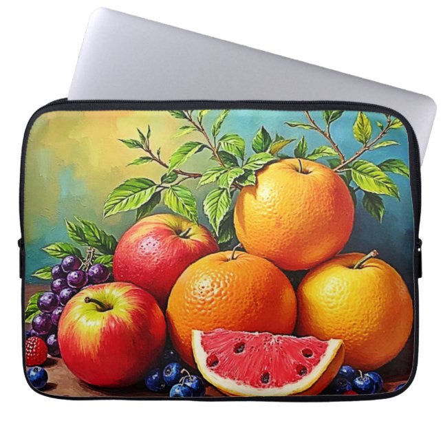 Housse Pour Ordinateur Portable Fruits frais dans un parfait mélange de design (Devant)