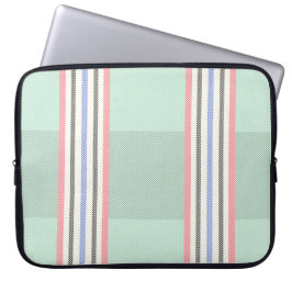 Housse Pour Ordinateur Portable Funda con franjas en verde