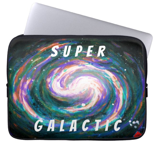 Housse Pour Ordinateur Portable Galaxie spirale dans l'espace Super Galactique (Devant)