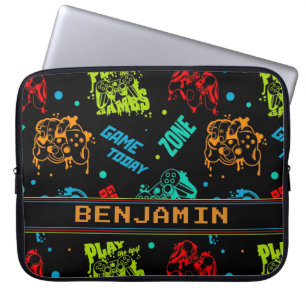 Housse Pour Ordinateur Portable Gamers Abstraits personnalisés Garçon