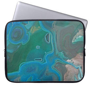Housse Pour Ordinateur Portable Gemstone Abstrait Swirled Bright Color Gem