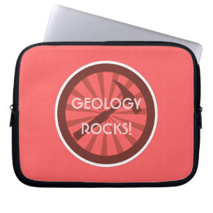 Housse Pour Ordinateur Portable géologie rocks! Logo Rock Hammer
