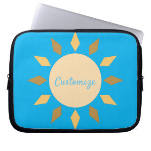Housse Pour Ordinateur Portable Geometric Sun Circle Thunder_Cove