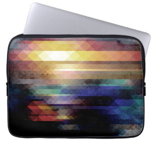 Housse Pour Ordinateur Portable Géométrie Abstraite des couleurs