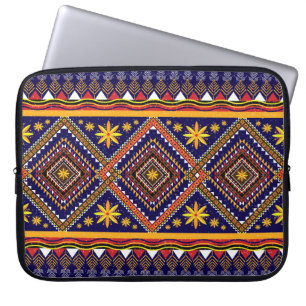 Housse Pour Ordinateur Portable Géométrique ethnique oriental ikat motif tradition