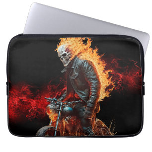 Housse pour ordinateur portable Ghost Rider enflam
