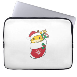 Housse Pour Ordinateur Portable Giraffes Mignonnes Dans Le Choc De Noël Pour Gira