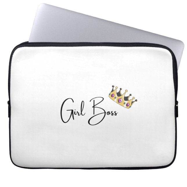 Housse Pour Ordinateur Portable Girl Boss Laptop Case (Devant)
