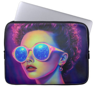 Housse Pour Ordinateur Portable Glamour Neon Galaxy