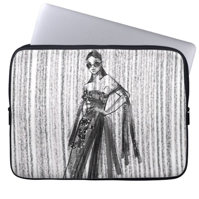 Housse Pour Ordinateur Portable "GlimmrTech Couture" (Devant)