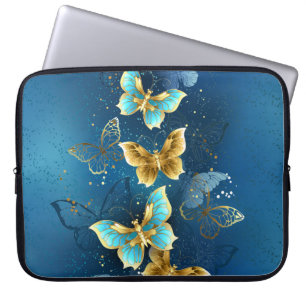 Housse Pour Ordinateur Portable Golden butterflies