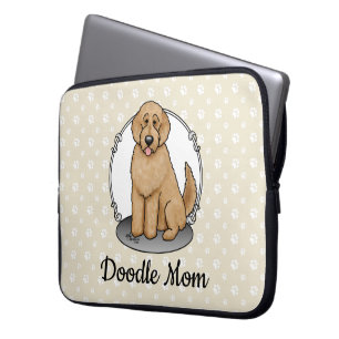 Housse Pour Ordinateur Portable Goldendoodle Mom Doodle Mom (rouge doré)