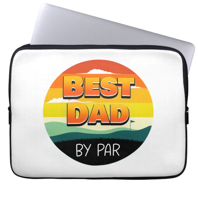 Housse Pour Ordinateur Portable Golfing Golfeur papa meilleur papa par pair (Devant)