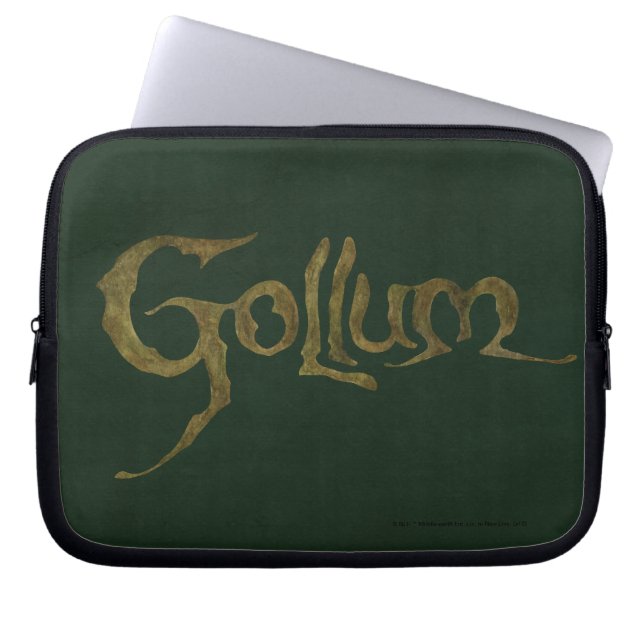 Housse Pour Ordinateur Portable GOLLUM™ Nom - Texté (Devant)