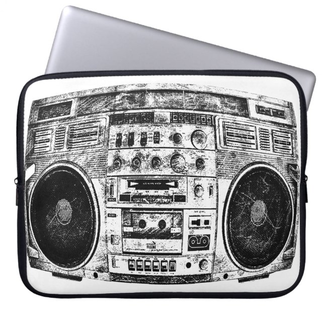 Housse Pour Ordinateur Portable Graffiti de Boombox (Devant)