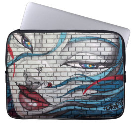 Housse Pour Ordinateur Portable Graffiti de fille asiatique