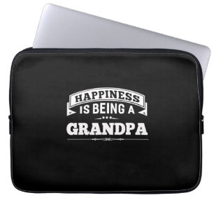 Housse Pour Ordinateur Portable Grand-père Cadeau Le Bonheur Est D'Être Grand-Pè