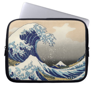 Housse Pour Ordinateur Portable Grande vague Kanagawa peinture japonaise