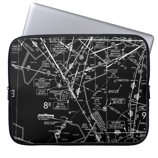 Housse Pour Ordinateur Portable Graphique aéronautique (Devant)