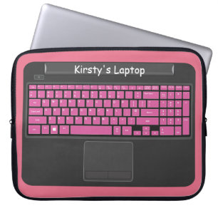 Housse Pour Ordinateur Portable Graphique d'ordinateur portable avec touches roses