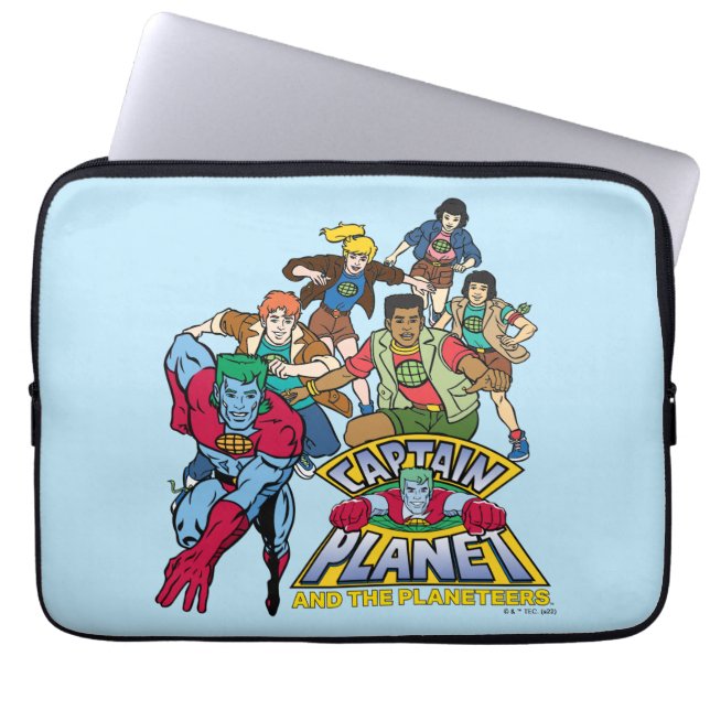 Housse Pour Ordinateur Portable Graphique du logo Captain Planet & Planeteers Grou (Devant)