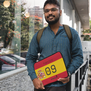 Housse Pour Ordinateur Portable Graphique personnalisé de l'équipe nationale de fo