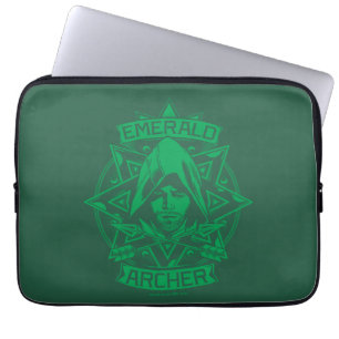 Housse Pour Ordinateur Portable Graphique vert de la flèche Archer