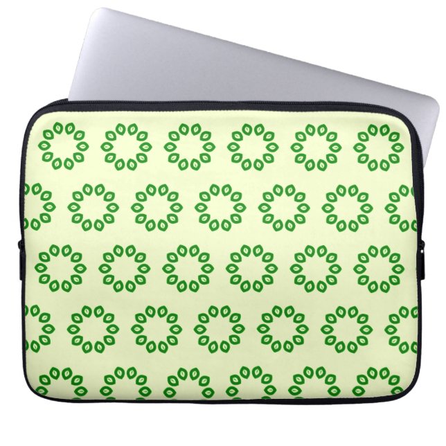 Housse Pour Ordinateur Portable Green leaves (Devant)
