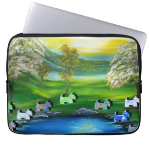 Housse Pour Ordinateur Portable Green Venus Scotties à l'étang