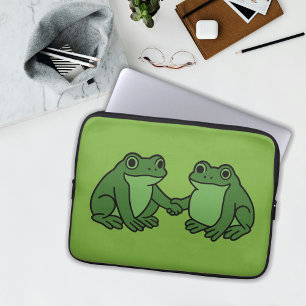 Housse Pour Ordinateur Portable Grenouilles Ensemble Fortes Protestation de Grenou