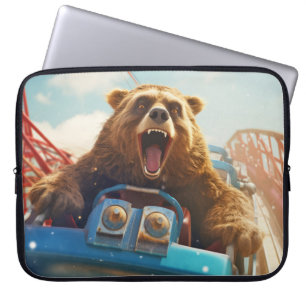 Housse Pour Ordinateur Portable Grizzly Oear Animal Fun Roller dessous de verre Ha