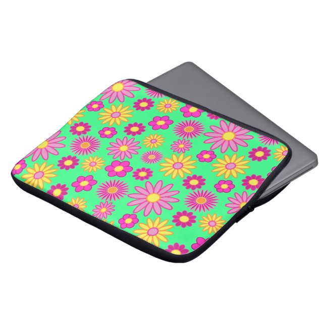 Housse Pour Ordinateur Portable Groovy Daisies (Devant haut)