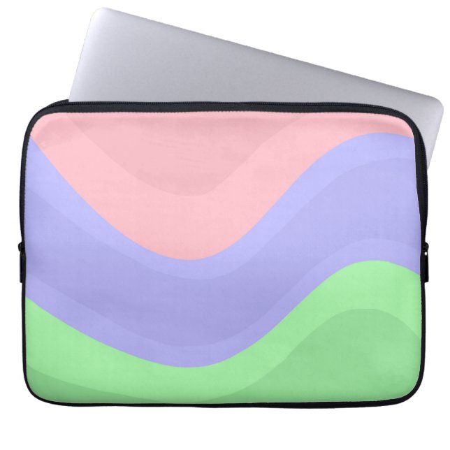 Housse Pour Ordinateur Portable Groovy Pastel Chic (Devant)
