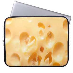 Housse Pour Ordinateur Portable Gros plan de fromage jaune. Ce fichier est nettoyé