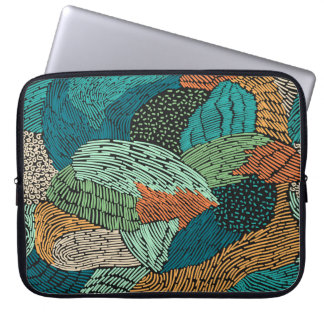 Housse Pour Ordinateur Portable Grunge Abstrait : Conception Motif transparente.