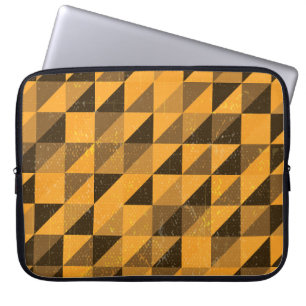 Housse Pour Ordinateur Portable Grunge Triangle : Conception Motif Abstraite