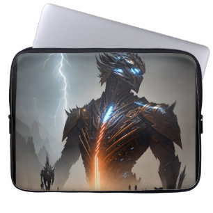 Housse Pour Ordinateur Portable Guerrier Cyborg de la foudre