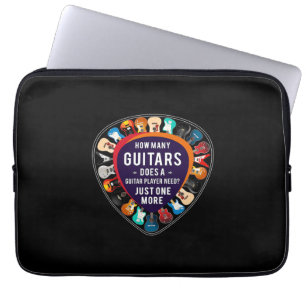 Housse Pour Ordinateur Portable Guitariste Combien de Guitares Anniversaire
