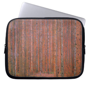 Housse Pour Ordinateur Portable Gustav Klimt Fir Forêt Tannenwald Arbres rouges