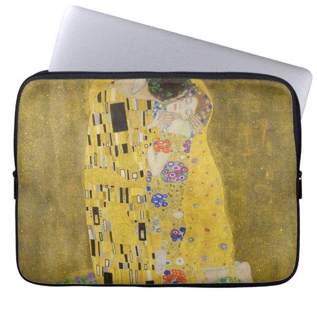 Housse Pour Ordinateur Portable Gustav Klimt - Le baiser (Devant)