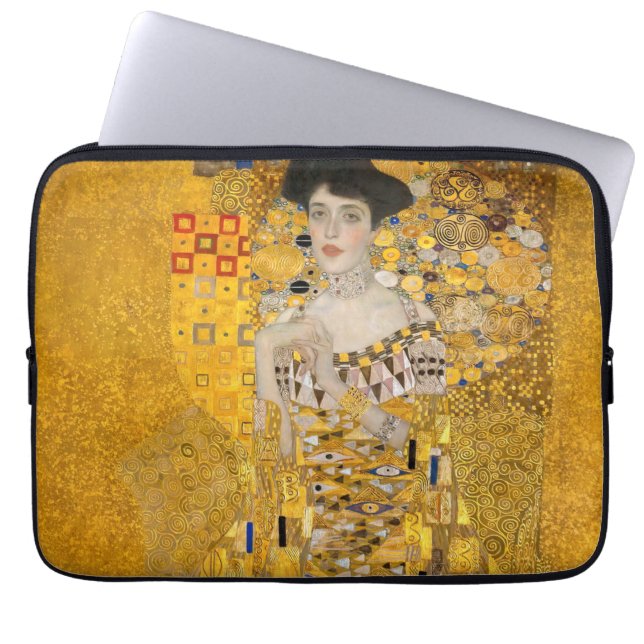 Housse Pour Ordinateur Portable Gustav Klimt - Portrait d'Adele Bloch-Bauer I (Devant)
