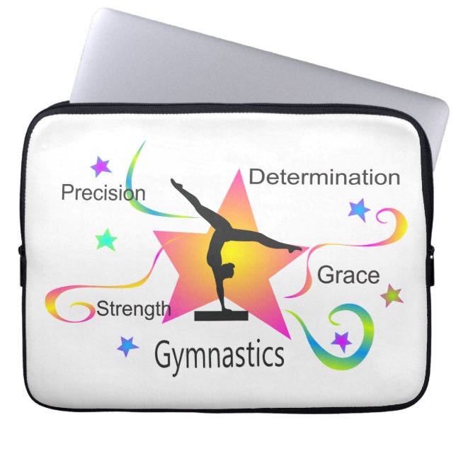 Housse Pour Ordinateur Portable Gymnastique - Détermination de la force de précisi (Devant)