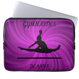 Housse Pour Ordinateur Portable Gymnastique LAPTOP SLEEVE avec nom personnalisé.
