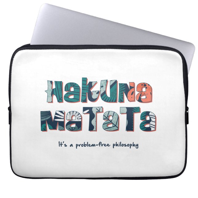 Housse Pour Ordinateur Portable Hakuna Matata (Devant)
