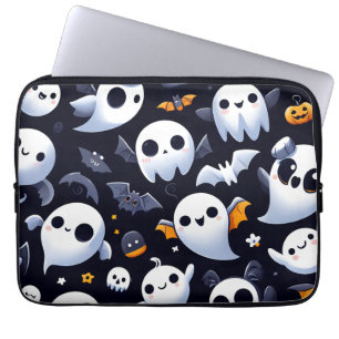 Housse Pour Ordinateur Portable Halloween avec un joli fantôme